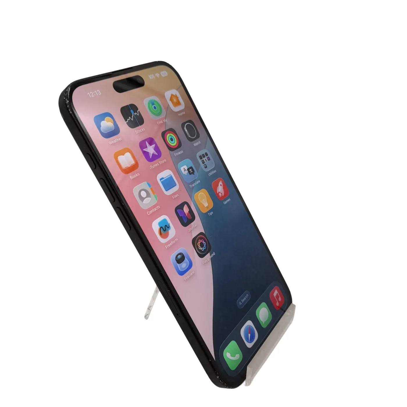 Apple iPhone 16 Plus 128GB A3202 Mobile Phone – 100% Battery, Cracked Back, Scuffed Corners (WL 1386734)