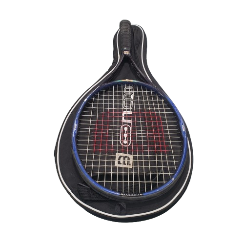 Wilson Tennis Racquet 100LVW Navy Blue With Ncode Carry Bag, Good USED Condition (MR 1432265)