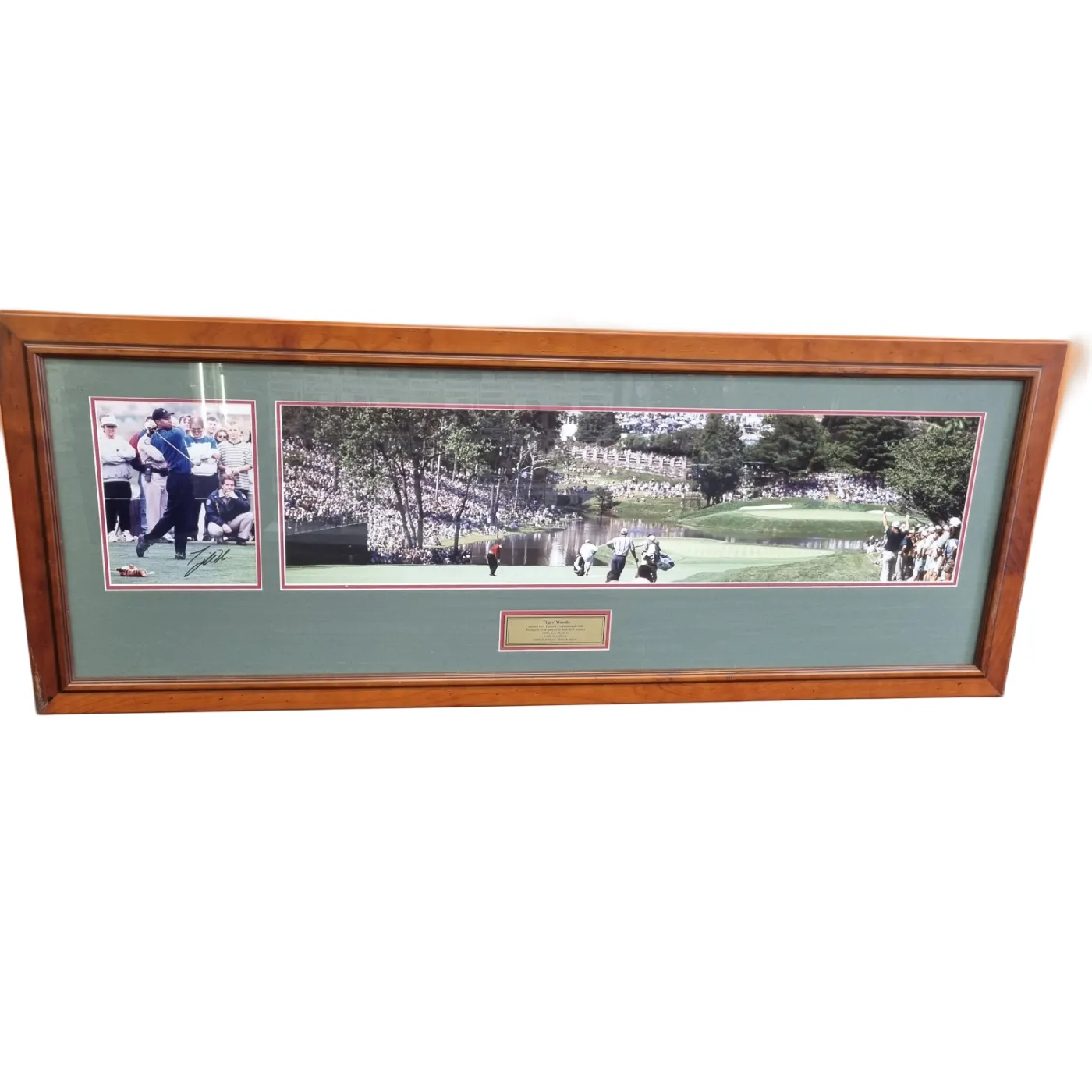 Magic Moments Memorabilia – Tiger Woods: Youngest Ever Player To Win All 4 Majors In Frame + COA *Pick Up Only* (WR 1346750)