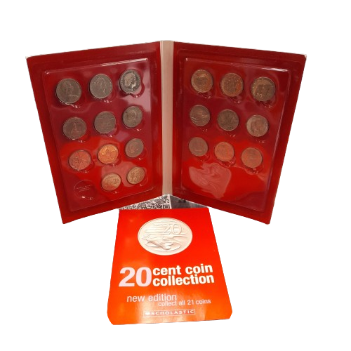 Scholastic 20 Cent Coin Collection 2017 (New Edition) Missing 1 Coin (GE)