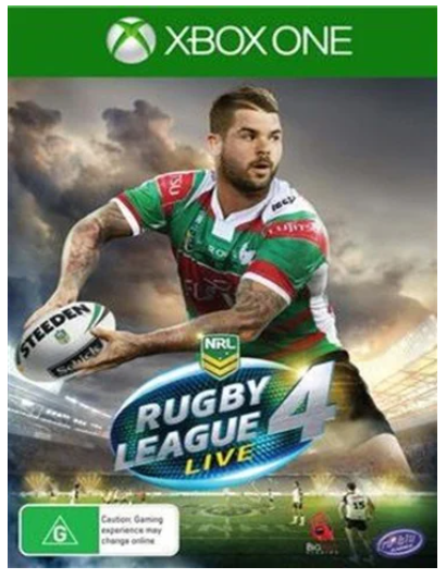 Rugby League 4 Live Xbox One Game Good Condition With manual