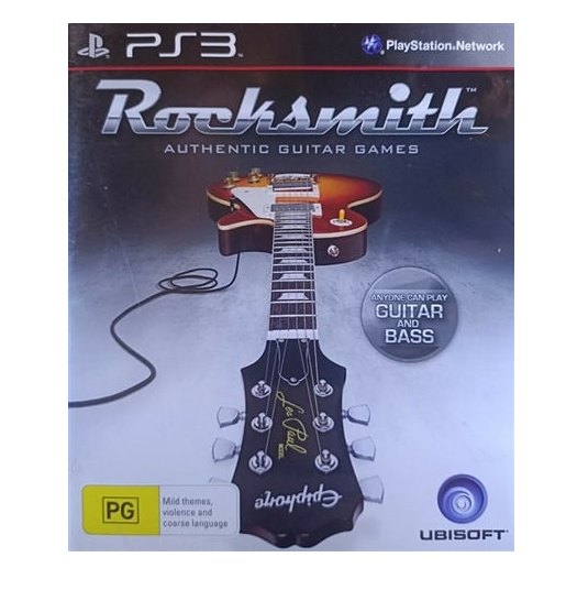 PS3 Game Rocksmith Authentic Guitar Games + Manual In Case (1370758 CP)