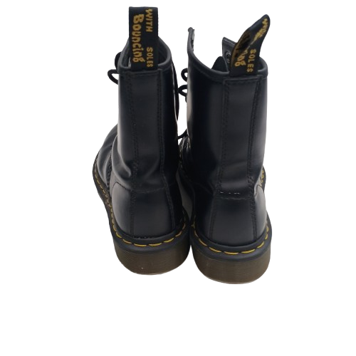 Unisex Dr Martens Boots 1460 Smooth, Black, Lightly Worn, Creasing Very Faint Scuffing, US 5.5/UK 4.5 (NA 1388719)