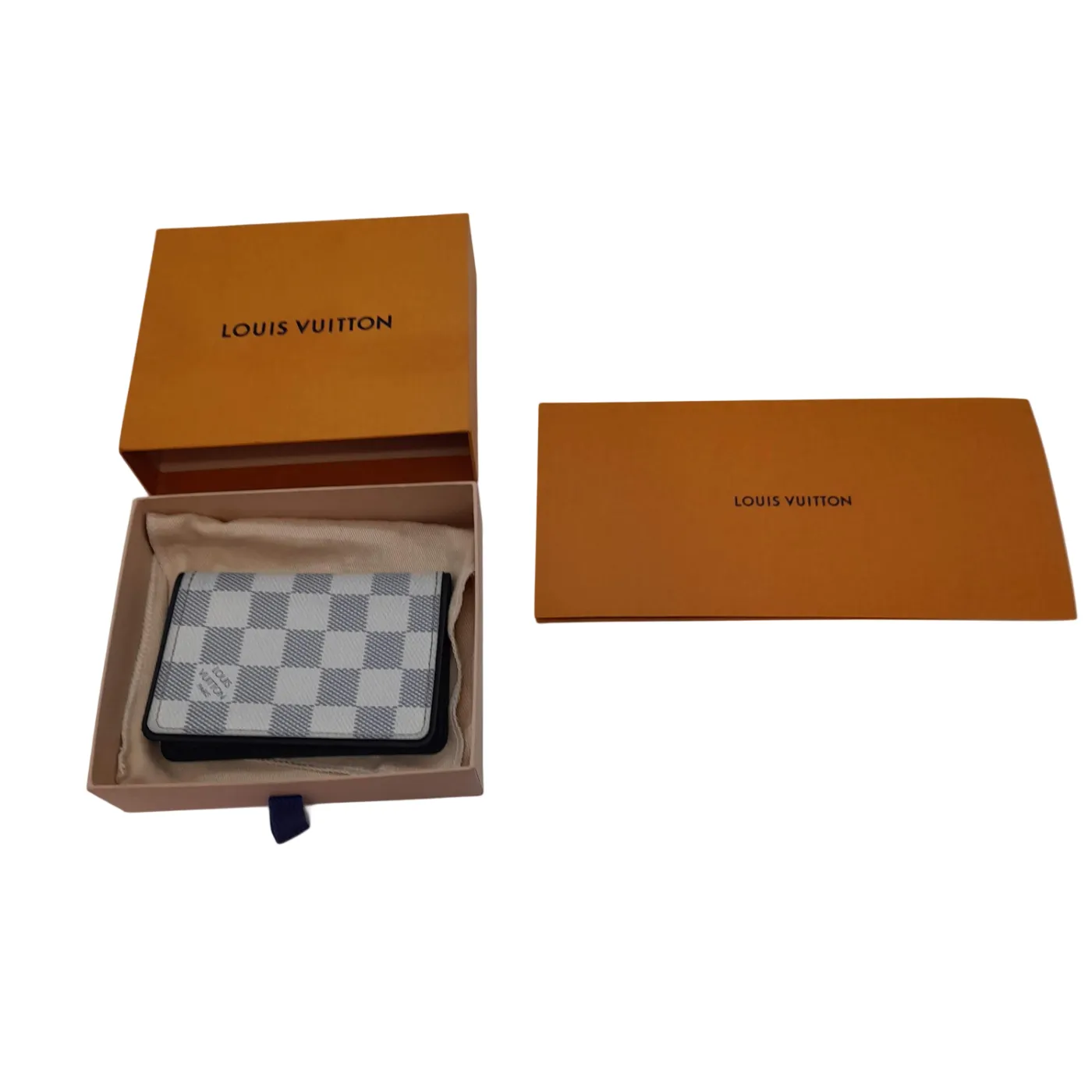 Louis Vuitton Wallet – Damier Azur Organize With Receipt and Box (WL )