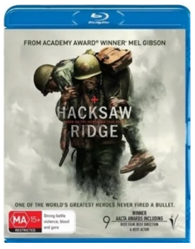 Hacksaw Ridge Blu Ray – Very Good Condition