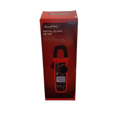 ToolPRO AC/DC Digital Clamp Meter 400A & 600V (lel)