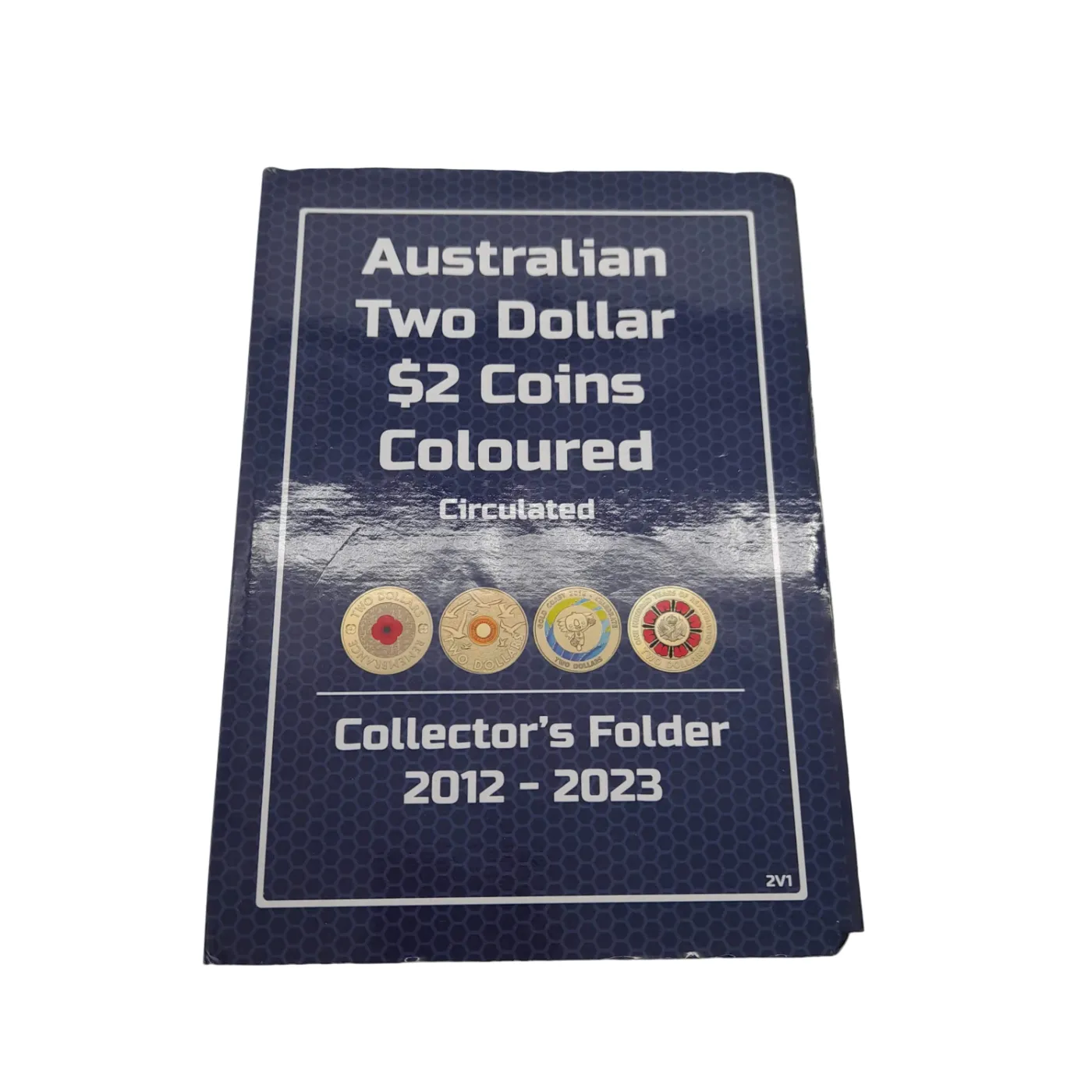 Australian $2 Coin Collection – Circulated In Blue Album (2012 Red Poppy Face Worn) (WL)