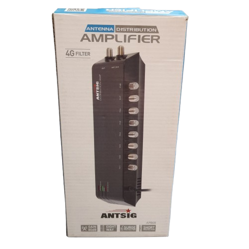 Antsig AP868 8-Way Indoor Distribution Amplifier in Box (LN)