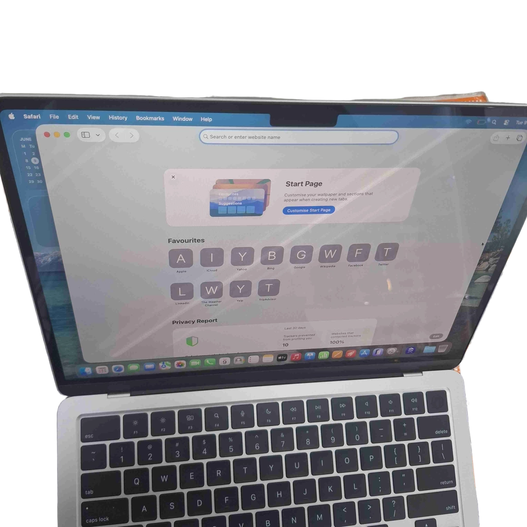 *Sold As Is – Whitening Through Screen LCD Damage* Apple MacBook Air A2681 M2 2022  8GB Memory 512GB SSD + Box + Charger (WR 1410412)