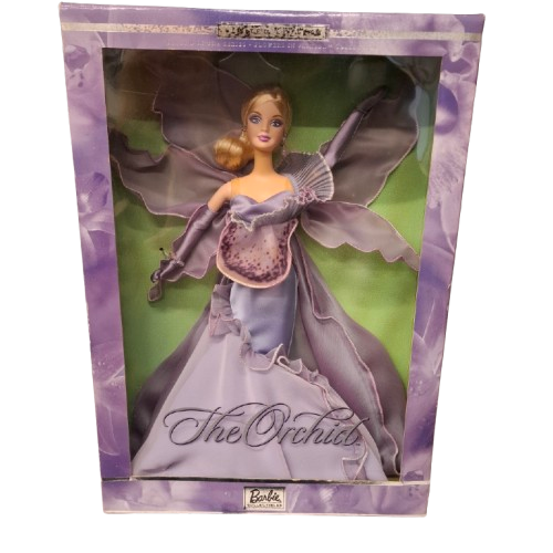 Mattel Barbie “The Orchid” – Flowers in Fashion Collection – Boxed Collector Doll (JN)