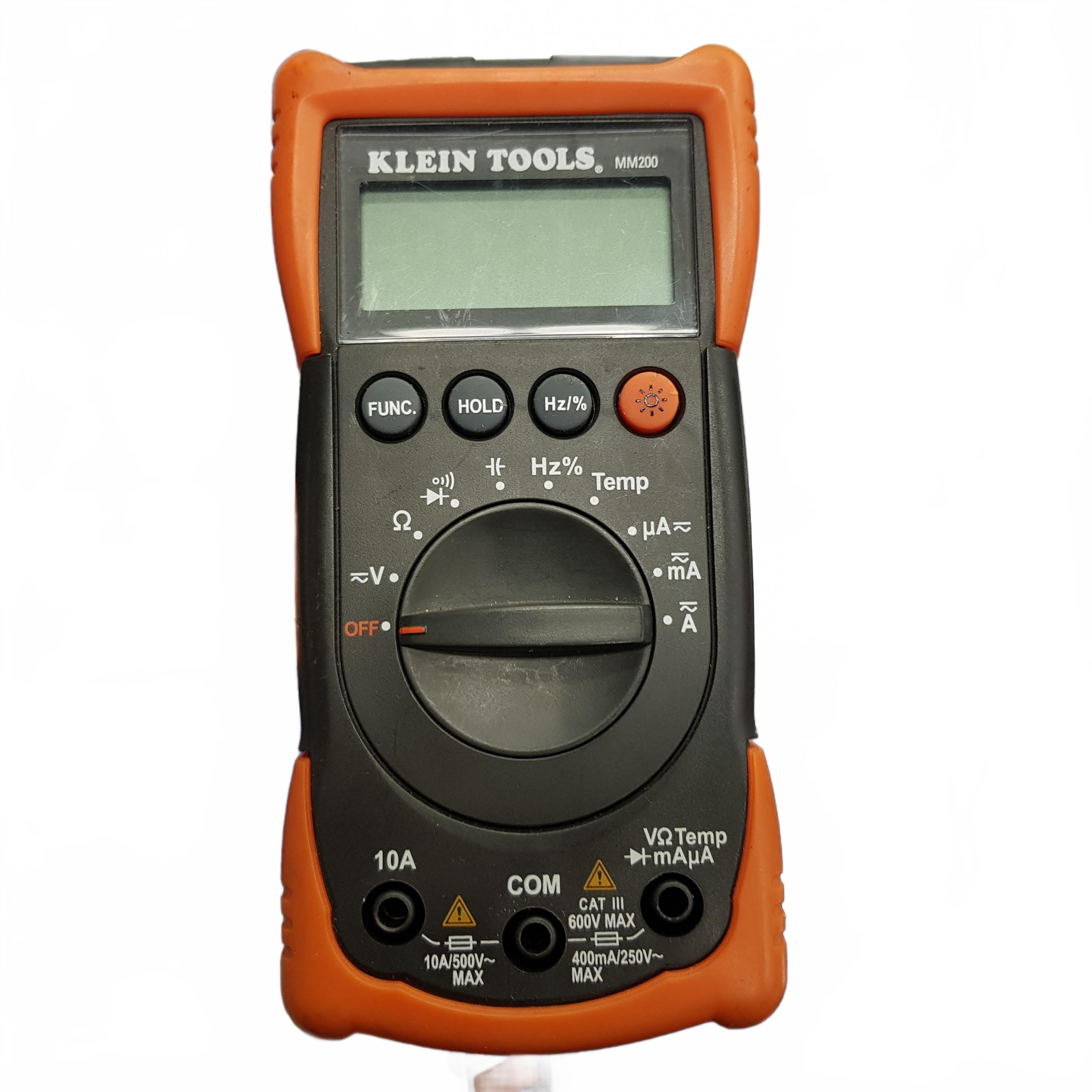 Klein Tools Multimeter MM200 Orange with Multimeter Leads (MR)