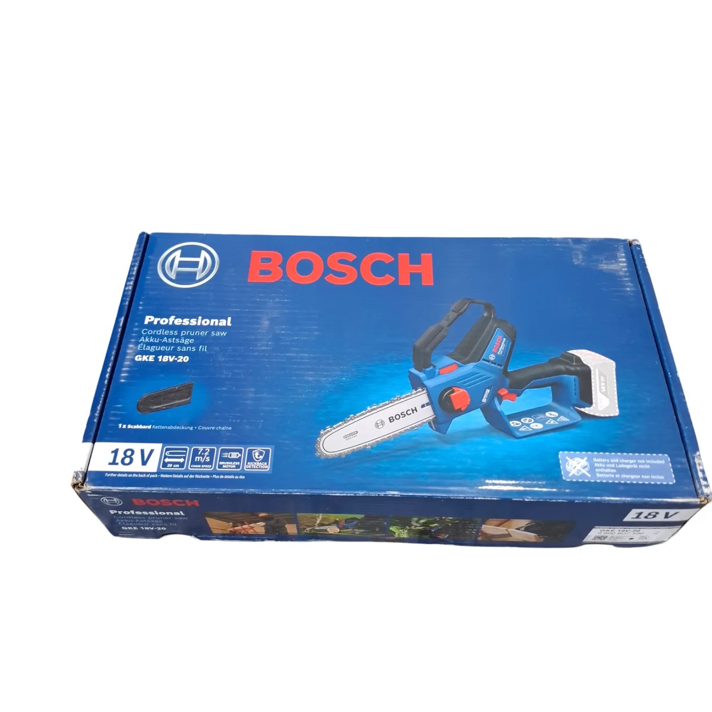 BOSCH GKE 18V-20 Cordless Pruner Saw In Box (WR 1410157)