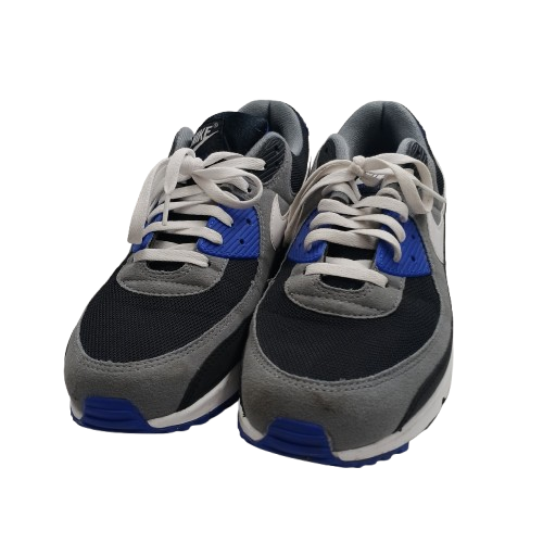 Nike Air Max 90 Black Lyon Blue Shoes Pair Size 12 (NO BOX) (NA 1433683)