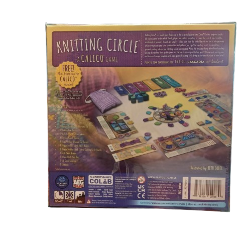 Knitting Circle Board Game, Calico Edition, Factory Sealed (LE)