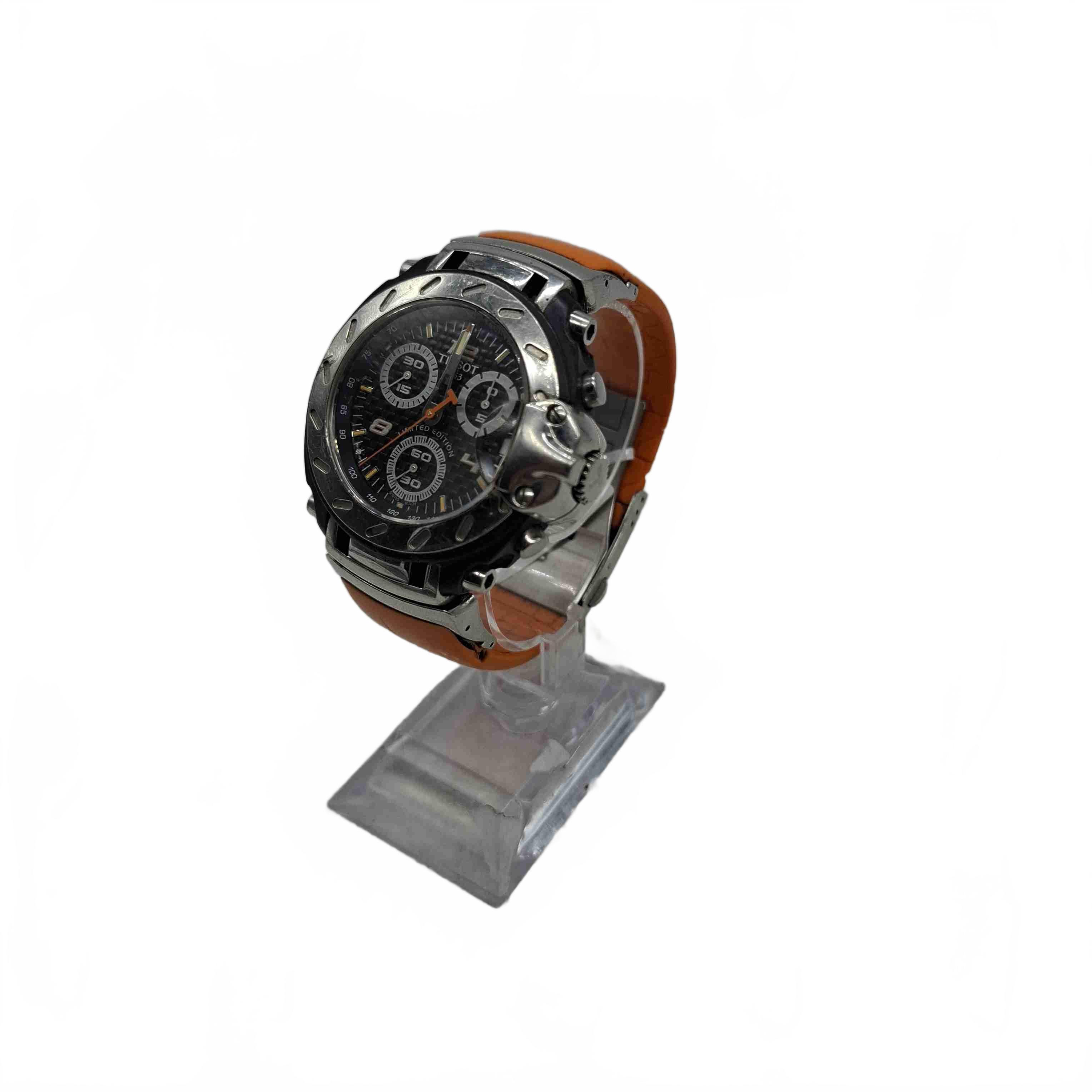 Men’s Tissot T-Race Nicky Hayden Limited Edition Orange Rubber Band Analog Watch *Needs New Battery (1433395)