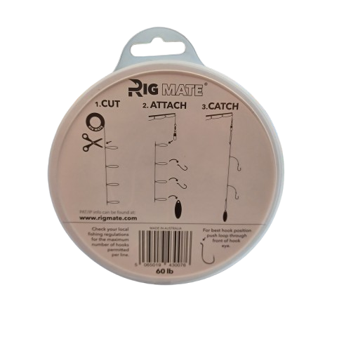 Pre-Ties Dropper Loop Rigs 60IB Line Rig Mate 80 Knots (lel)