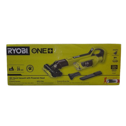 Ryobi 18V ONE+ Hand Vacuum With Powered Brush Bar – Tool Only New In The Box