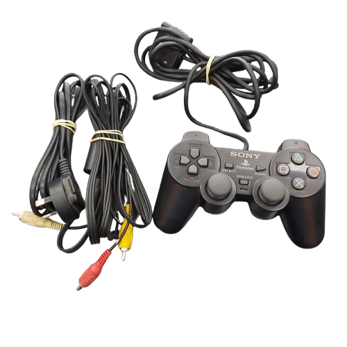 Sony Playstation 2 SCPH-39002, Good Condition With Controller, AV Cable, Power Cable & SCPH-10281 Network Adaptor