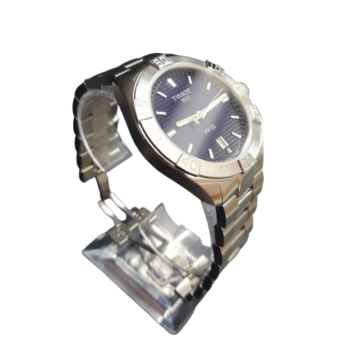 Tissot PR100 Men’s Stainless Steel Watch in Blue No Accessories (MR)