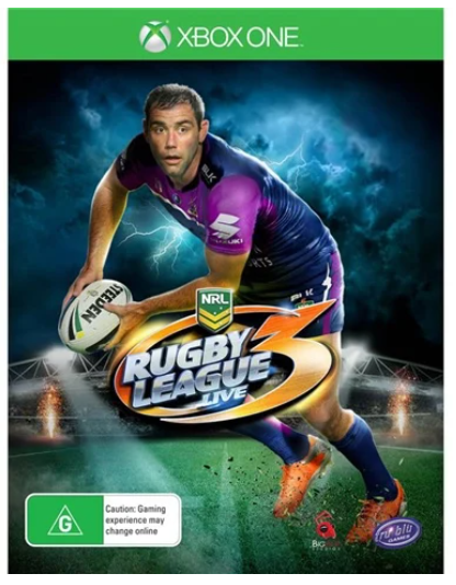 Rugby League Live 3 Xbox One Game Good Condition With Manual