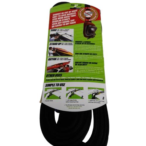 Kanulock Lockable Tie-Down Strap Black 5.4 Meter (LN)