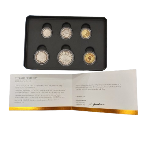 100 Years Of happy Little Vegemite Coin Collection Complete Set With Certificate Of Authentication