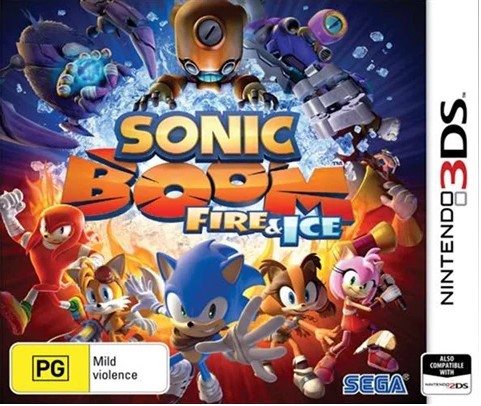 ‘Sonic Boom: Fire & Ice’ Nintendo 3DS Game, Generic Case, Good Used Condition (LE)