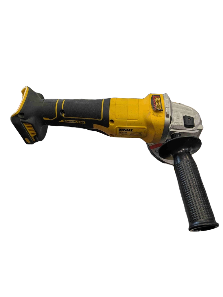 Dewalt Angle Grinder 18V XR DCG408, SKIN ONLY With Handle + Disc, Good USED Condition (GE 1437574)