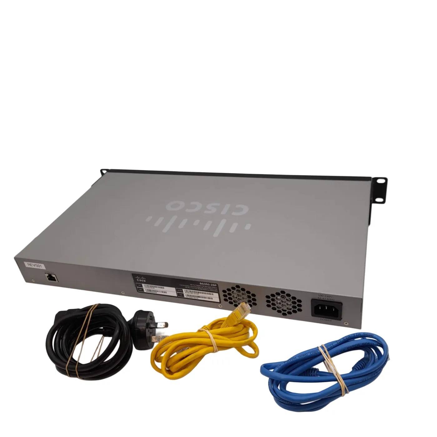 Cisco SG350-28P 28-Port Gigabit PoE Managed Switch +Leads (WL)
