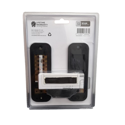 DELF Push Button Digital Gate Lock Matte Black In Packet (MR)