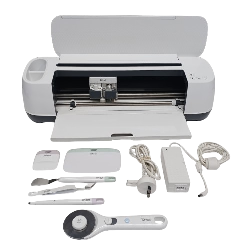 Cricut Maker CXPL301 White Cutting Machine + Pictured Accessories + Power (CP)