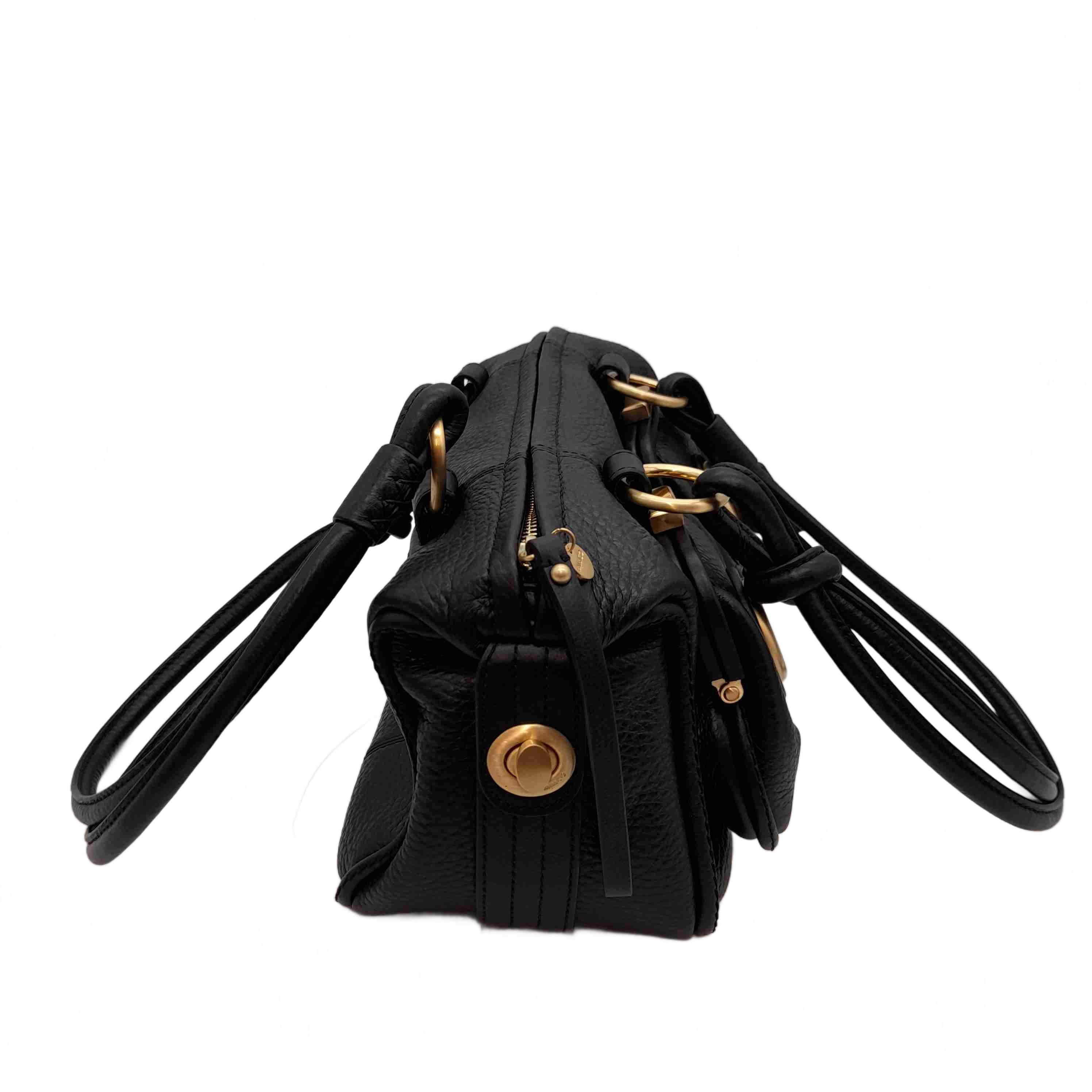Mimco Re-Edition Bag Black And Gold + Dust Bag (WL 1433722)