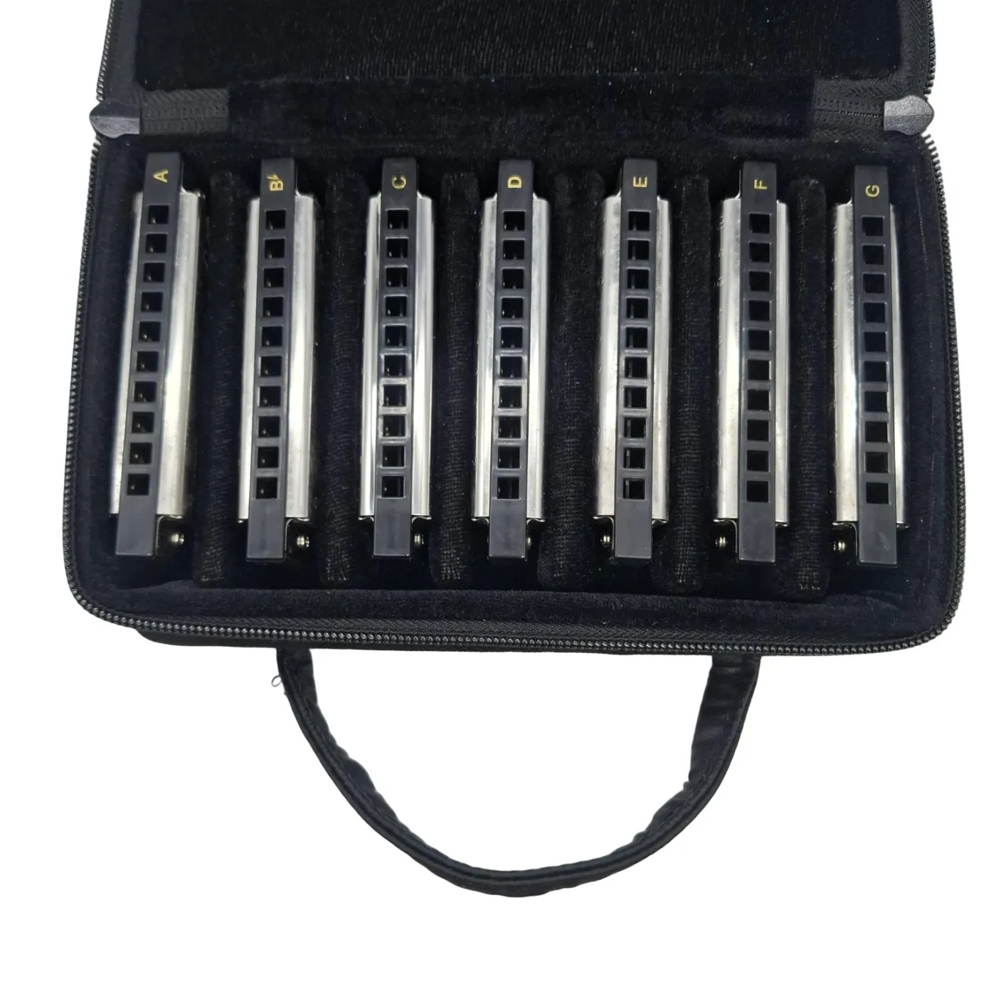 Fender Blues Deluxe Harmonica Set Blues Deluxe Silver Set Of 7 (WR 1420600)