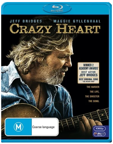 Crazy Heart (2009) Bluray, Ex-Rental Disc Very Good Condition