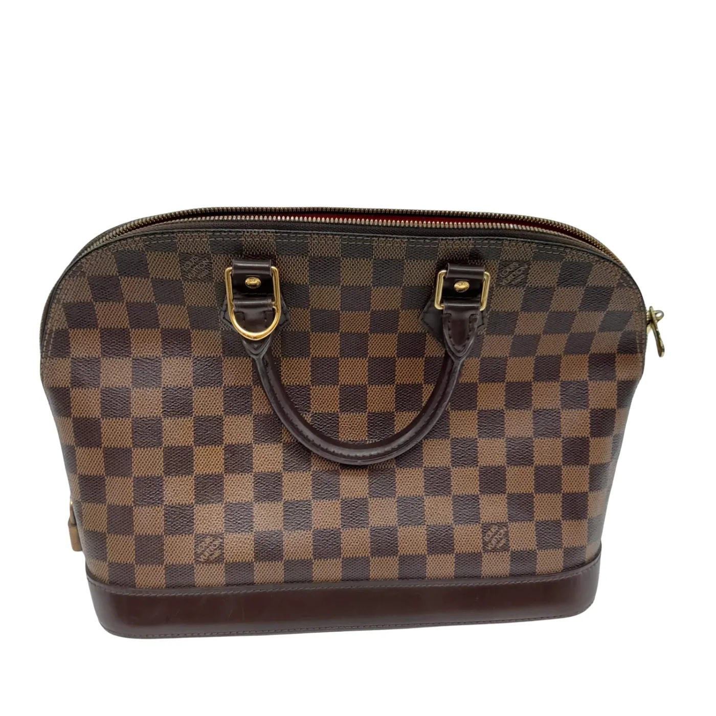 Louis Vuitton Damier Ebene Canvas ALMA PM N53151 Handbag With Dustbag + Entrupy Certificate (1382916)