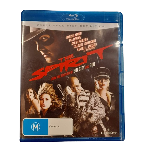 The Spirit (2008) Bluray, Excellent Condition, With Case, Small Crack Inside Cover Of Case