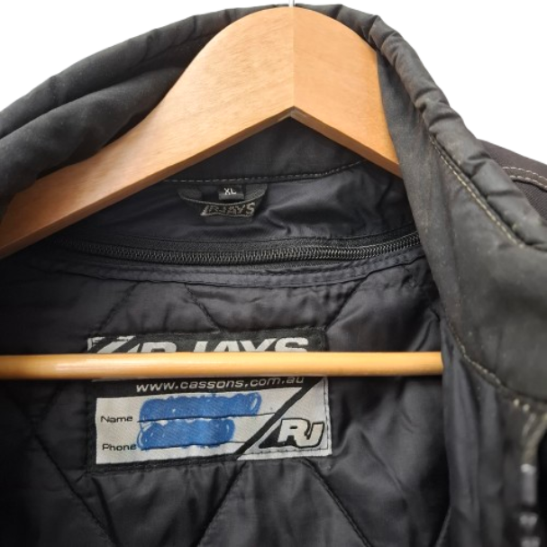 Rjays Motorbike Jacket Voyager 2 Blue Black Grey Size XL Mens Waterproof (JN)