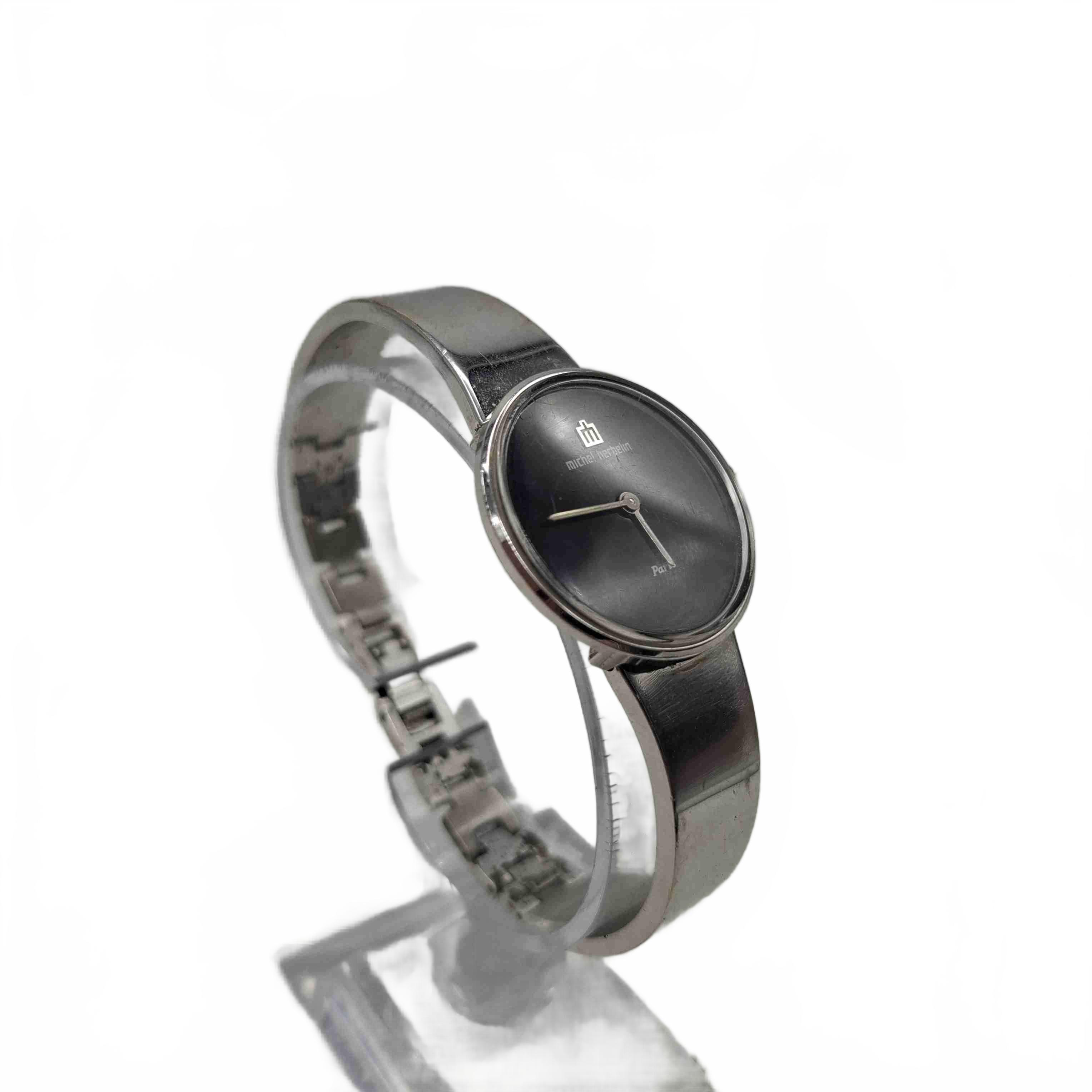 Michael Herbelin Ladies Black Silver Watch WLB4504 (WR 1369920)