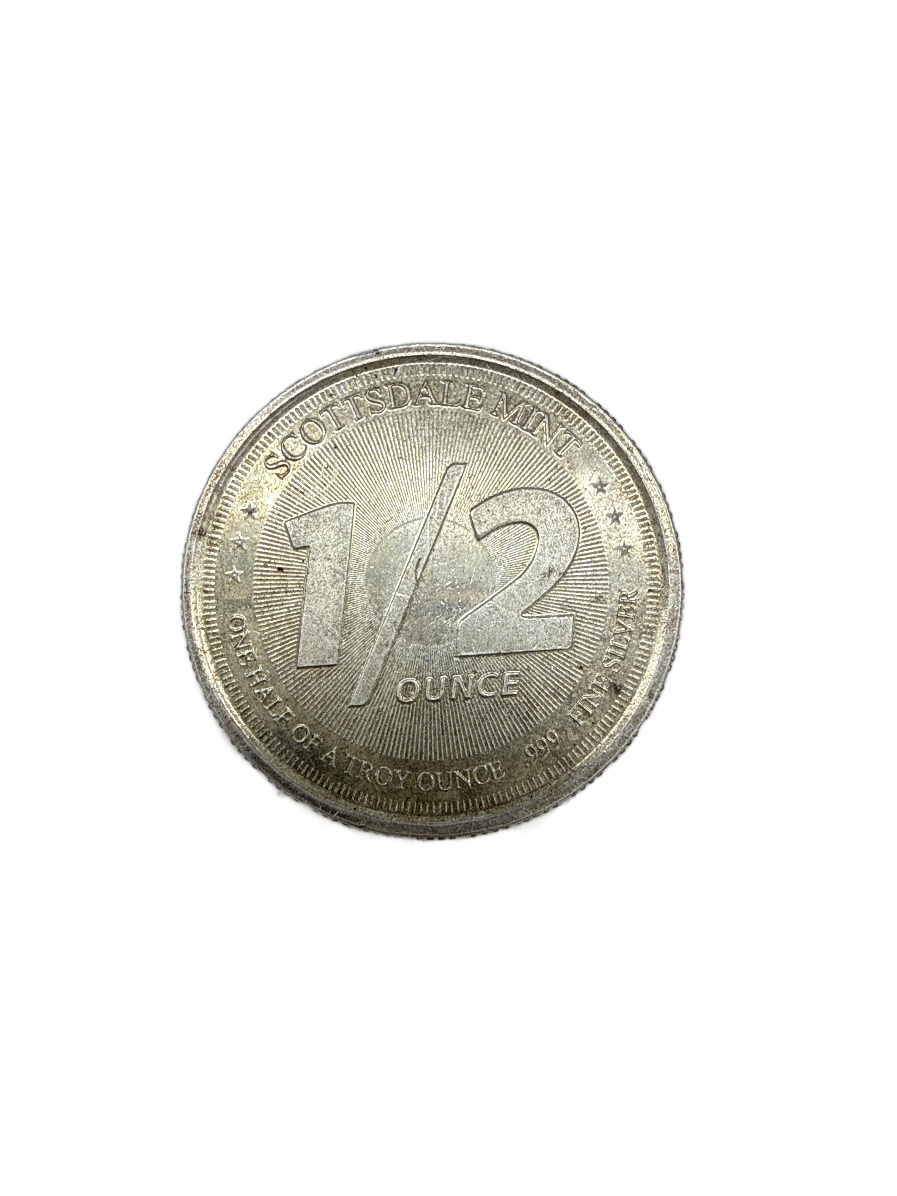 Scottsdale Mint .999 Fine Silver Coin 1/2 Ounce  (WR 1426085)