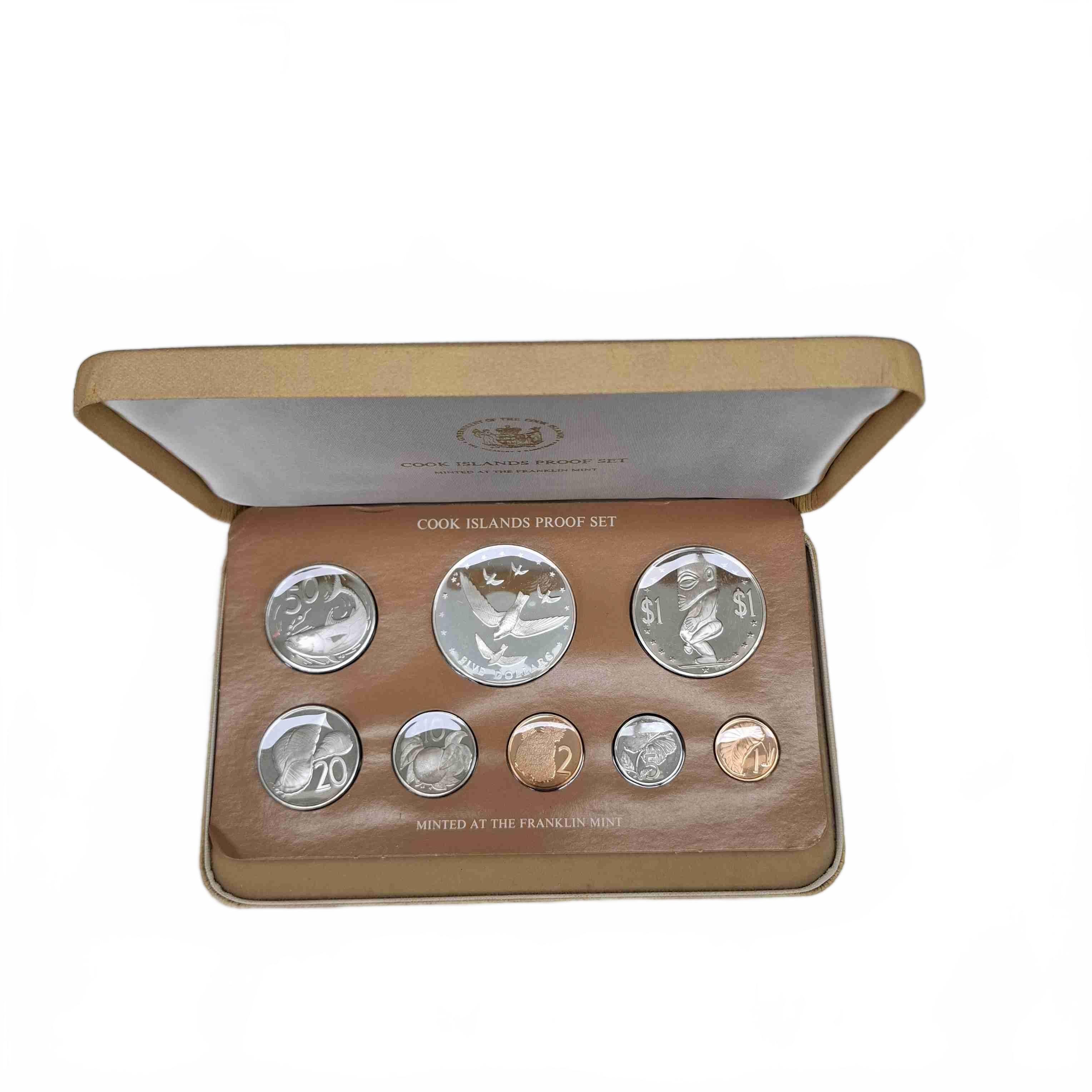 Franklin Mint 1977 Cook Islands 8 Coin Proof Set (WR 1436851)