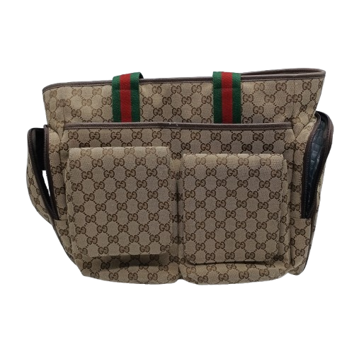 Gucci Changing Bag in GG Canvas + Dust Bag + Card + Entrupy – Second Hand Item Signs of Wear (WR 1390501)