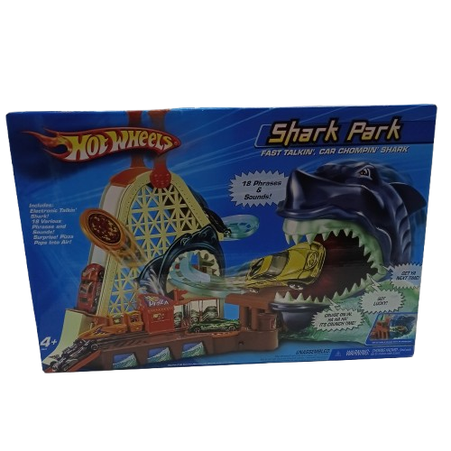 RETRO Hot Wheels Shark Park J5941, FACTORY SEALED, Minor Edge Damage 2004 Release (CP)