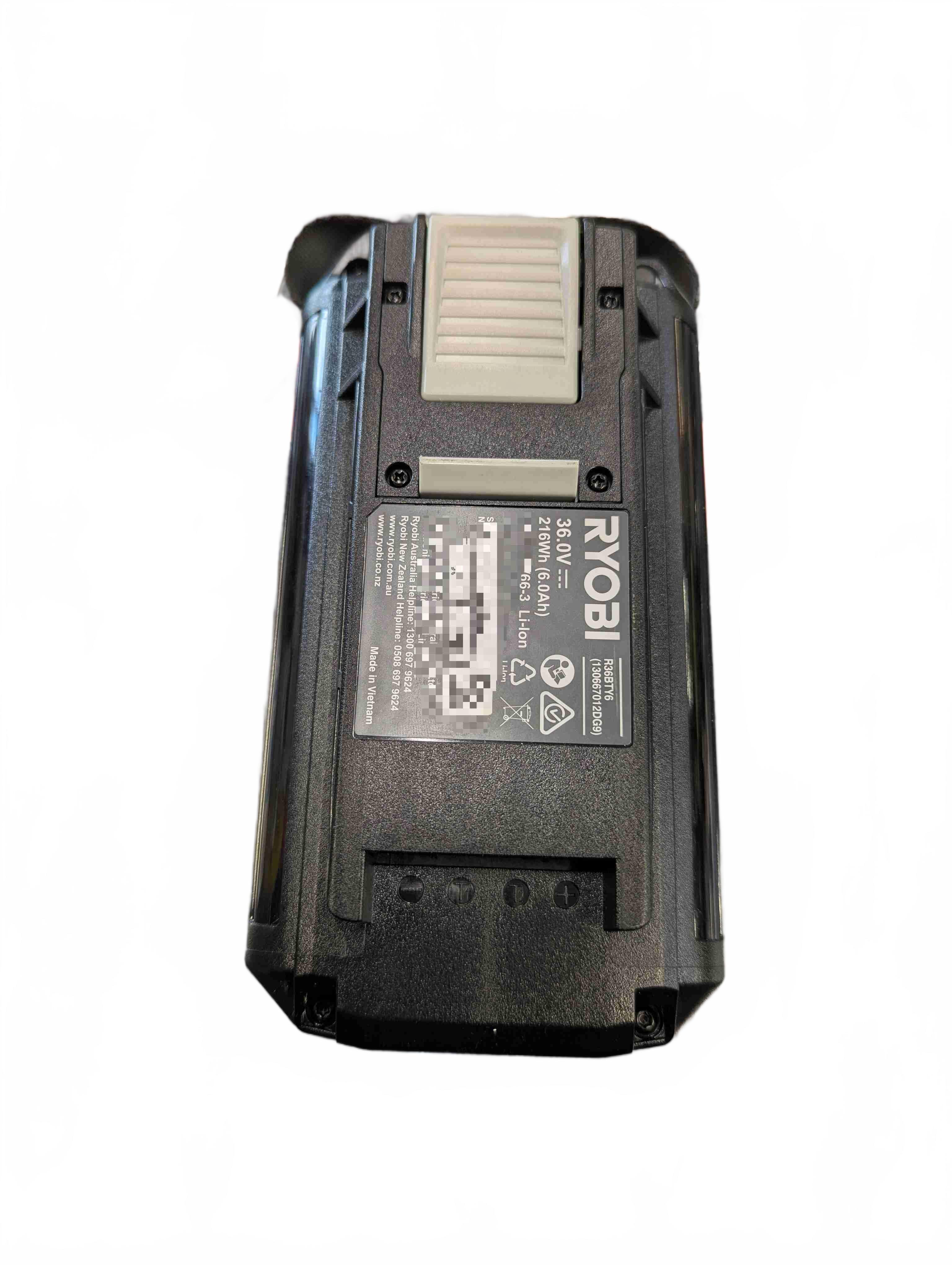 **LOCAL PICK UP ONLY** Ryobi 36V 6.0Ah Lithium HP Battery R36BTY6, Excellent USED Condition **LOCAL PICK UP ONLY** (GE 1437572)