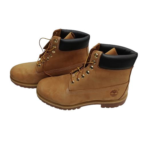 Men’s Timberland Premium 6in Waterproof Boots, US Size 12/UK Size 11.5, Wheat Nubuck Colour, Like New With Box (NA 1361252)