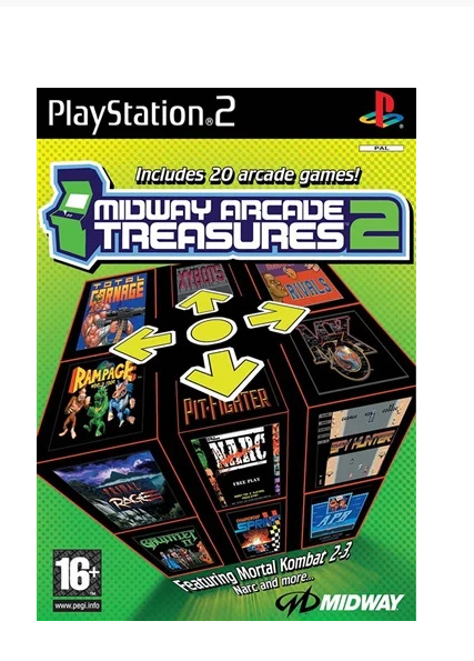 PS2 Game Midway Arcade Treasures 2 With Manual (WL1419090)