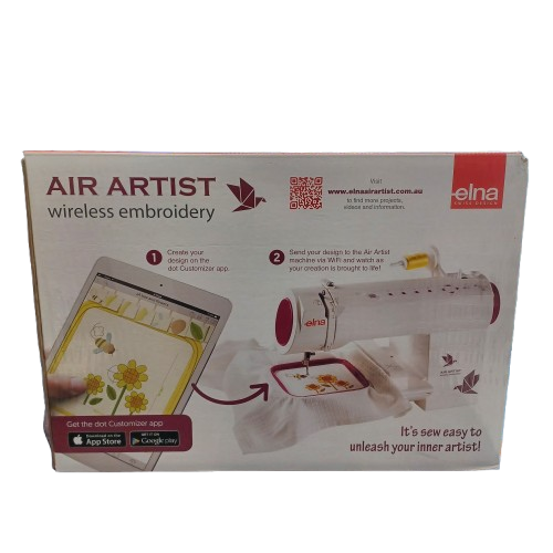 Elna Air Artist Wireless Embroidery Machine, Like New Condition Factory Sealed (WR)