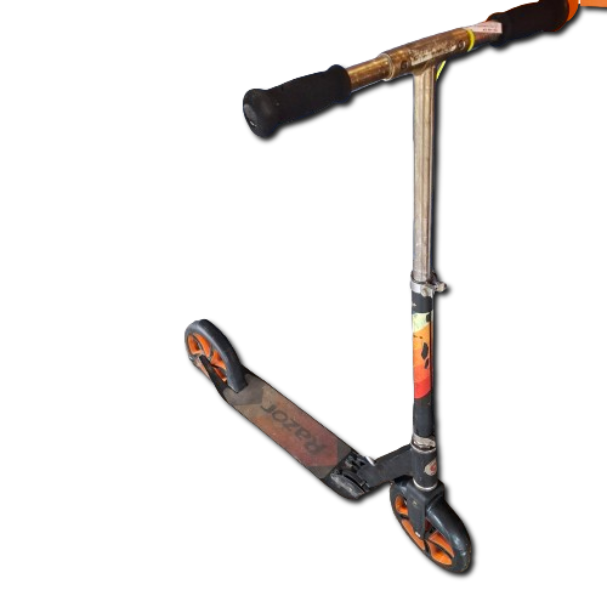 Razor A5 Lux Light-Up Scooter Black and Orange (JN) Pickup