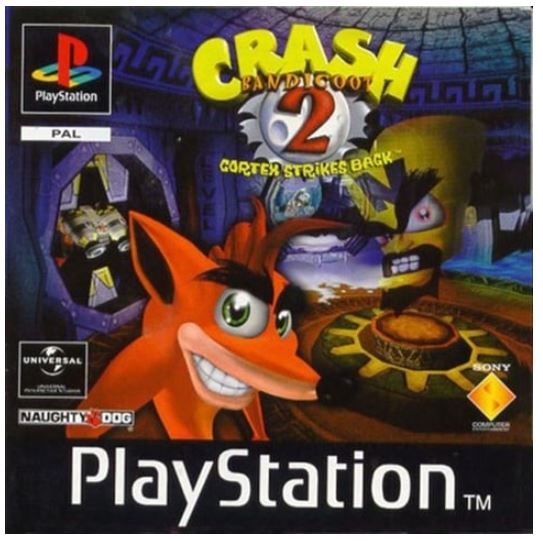 Crash Bandicoot 2 Cortex Strikes Back Playstation 1 Game Good Condition No Manual (GE)