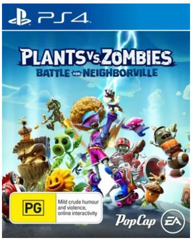 Sony Playstation 4 Plants VS Zombies Battle For Neighborville, Very Good Condition, With Case