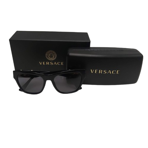 Versace VE4457 Sunglasses – Black Frame Grey Polarized Lenses with Box and Case
